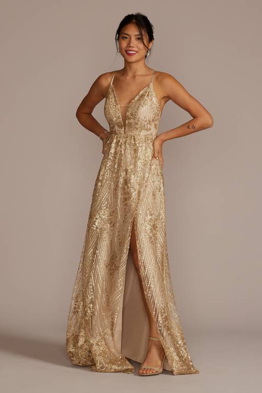 plus size gold sequin bridesmaid dress Ever-Pretty Plus Size Patchwork Sequin Evening Dress Occasion Dress