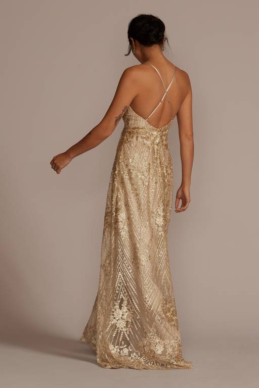 gold sequin maid of honor dress Rose One Shoulder  Lisposa back zipper Made in the USAMonique Lhuillier Fall 2025 Ready to Wear Collection Juniors Hazel Sequin Dress |