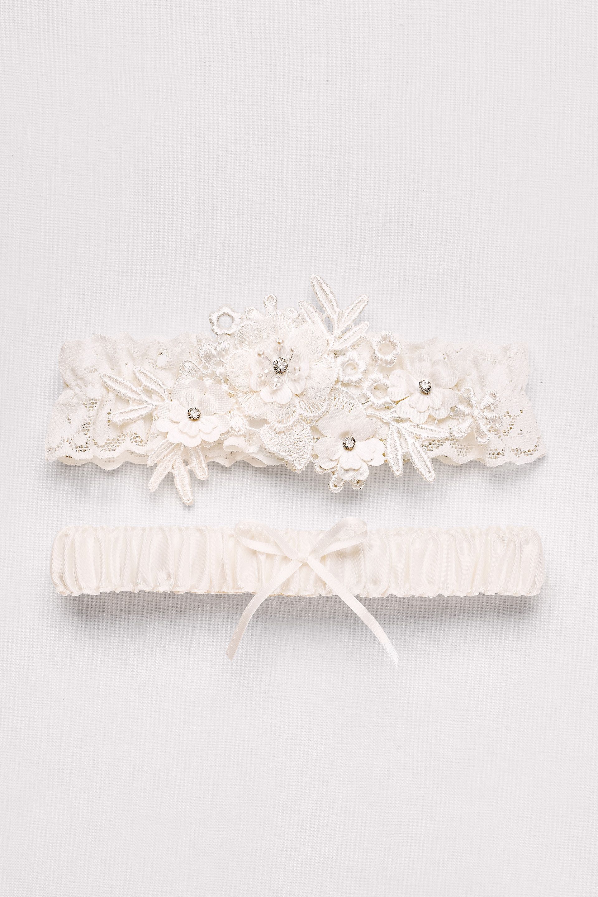 Soft Flower Garter Set | David's Bridal