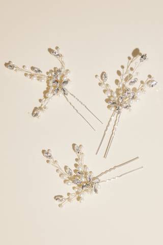 Picture of Pearl and Crystal Hairpins