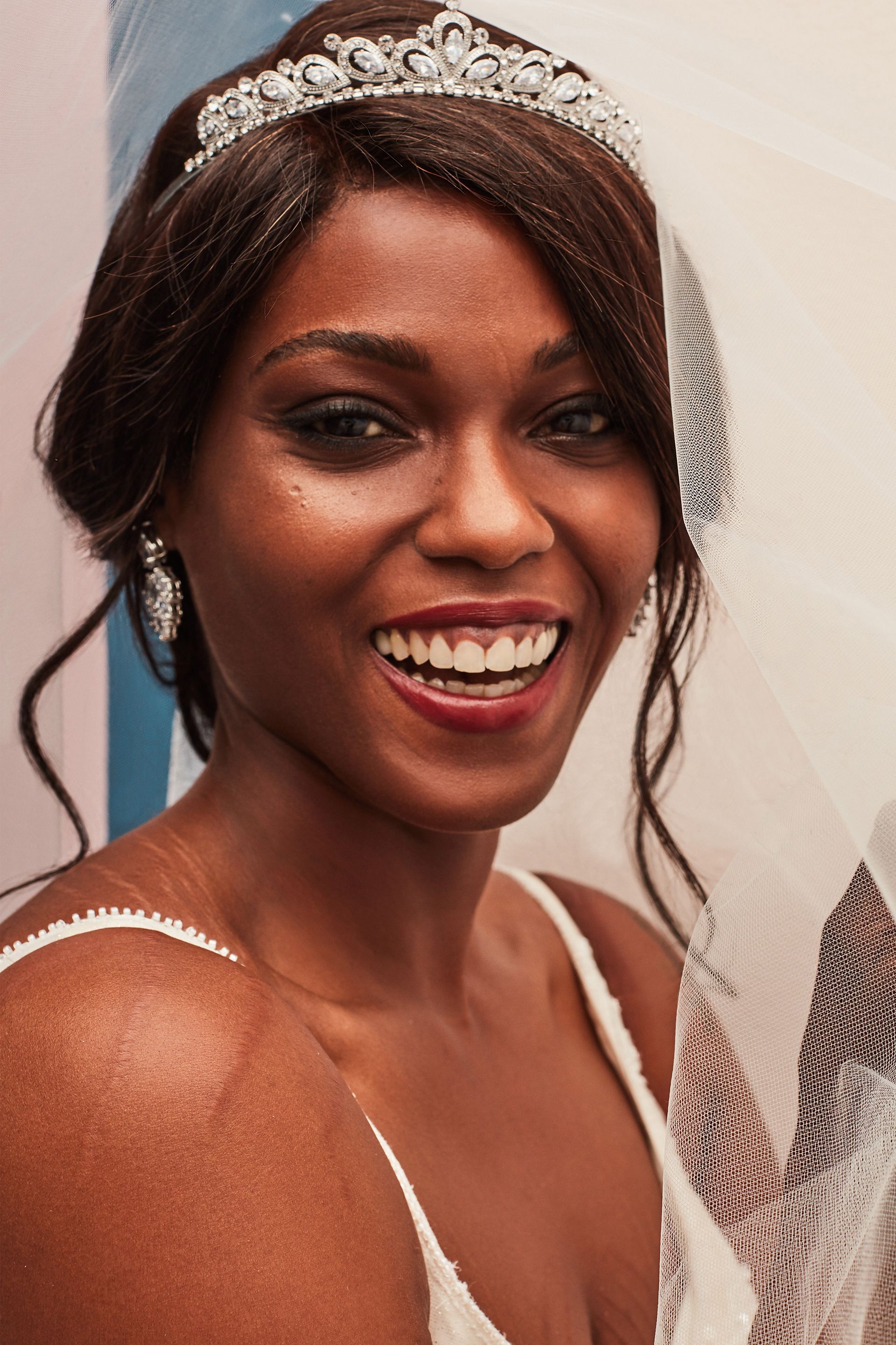 Crystal Teardrop Tiara | David's Bridal