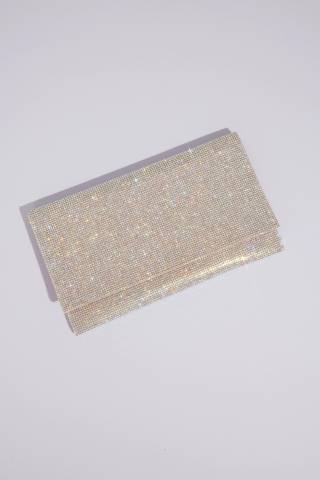 Picture of Allover Iridescent Crystal Envelope Clutch