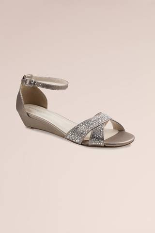 Picture of Stoned Low Wedge Strappy Sandals