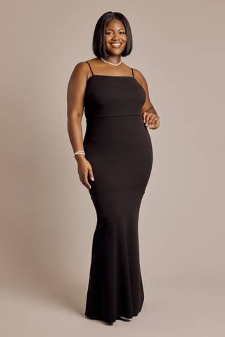black dress clearance Final Sale Plus Size Rhinestone Embellished Mini Shirt Dress in Black