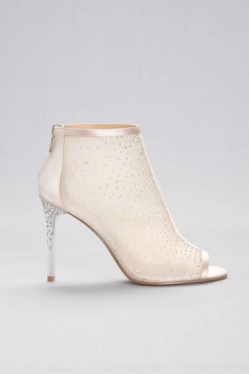 jewel badgley mischka anastasia mesh peep toe dress booties Jewel Badgley Mischka | Shoes | Jewel Badgley Mischa Anastasia Mesh Peep Toe Dress Booties Size 75 Like New