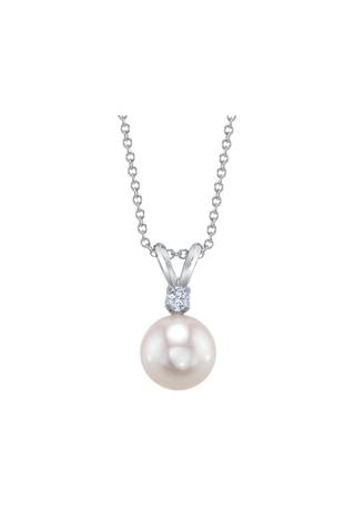 Picture of Akoya Pearl  Diamond Classic Pendant