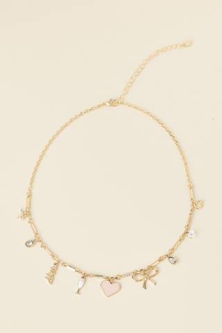 View Black Diamond Acc Bride Charm Necklace in all available color and sizes Picture of Bride Charm Necklace