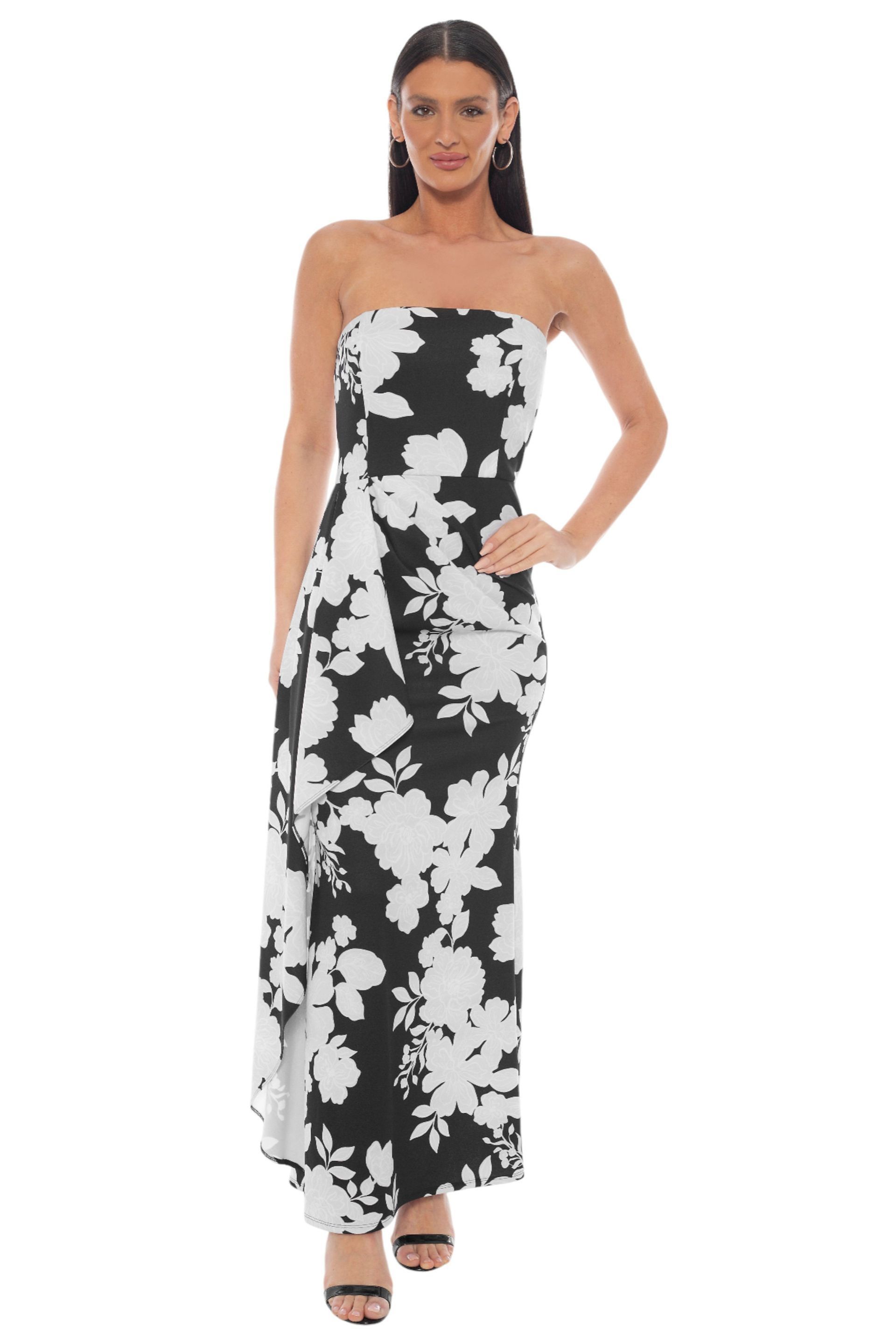 Picture of Strapless Drape Side Gown
