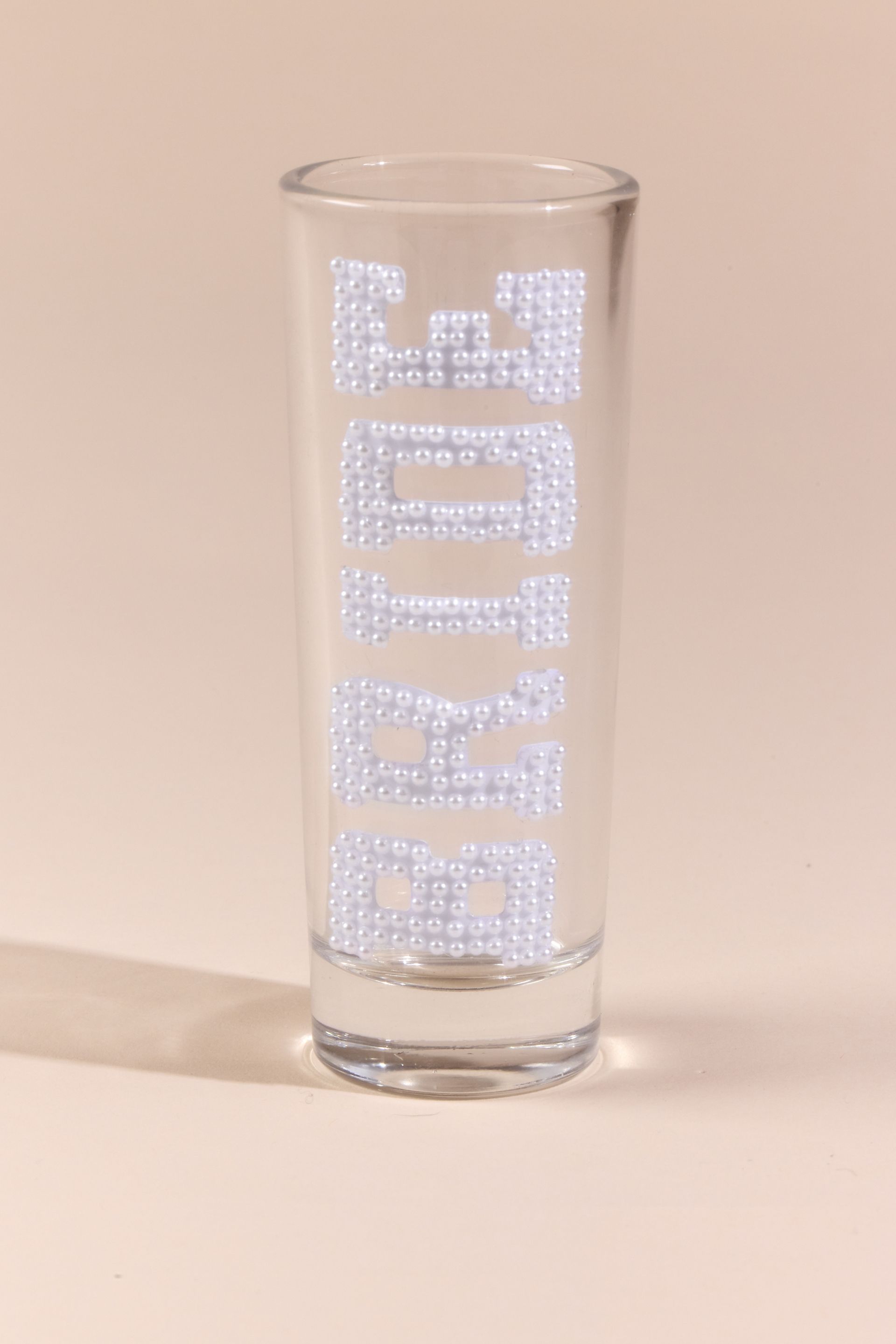 DB Studio Pearl Bride Shot Glass in Clear David's Bridal