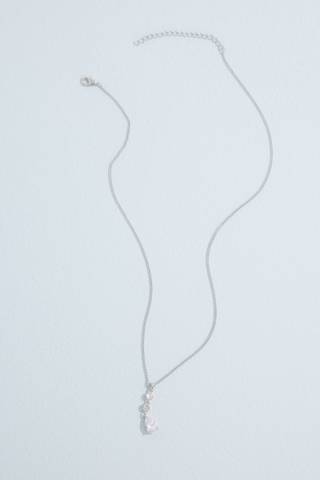 Picture of Teardrop Cubic Zirconia Crystal Pendant Necklace