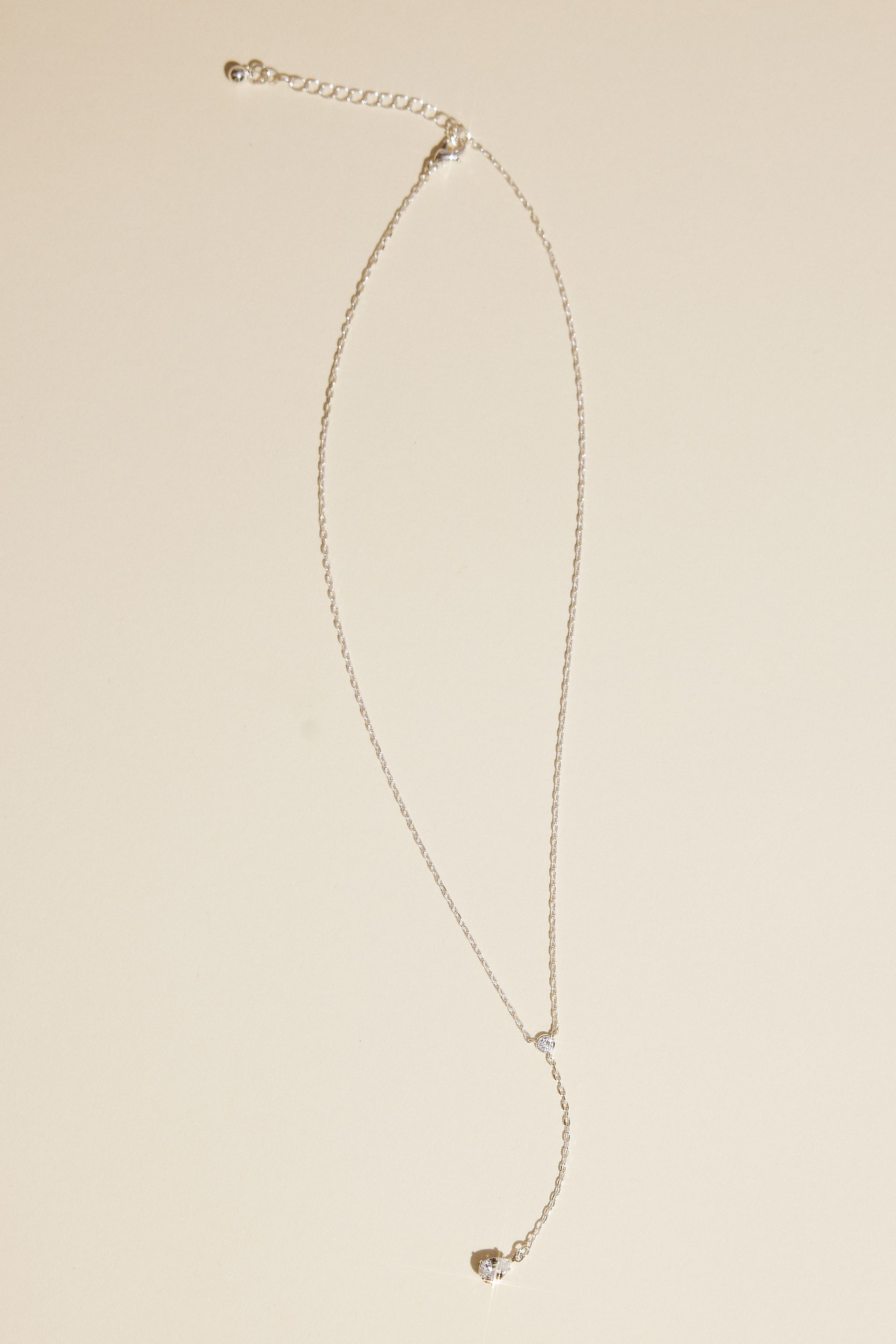 Picture of Cubic Zirconia Y-Drop Necklace