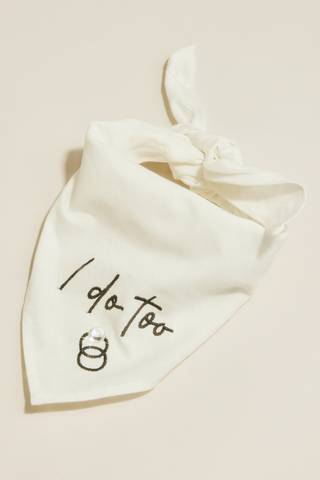 View DB Studio I Do Too Dog Wedding Bandana in all available color and sizes Picture of I Do Too Dog Wedding Bandana