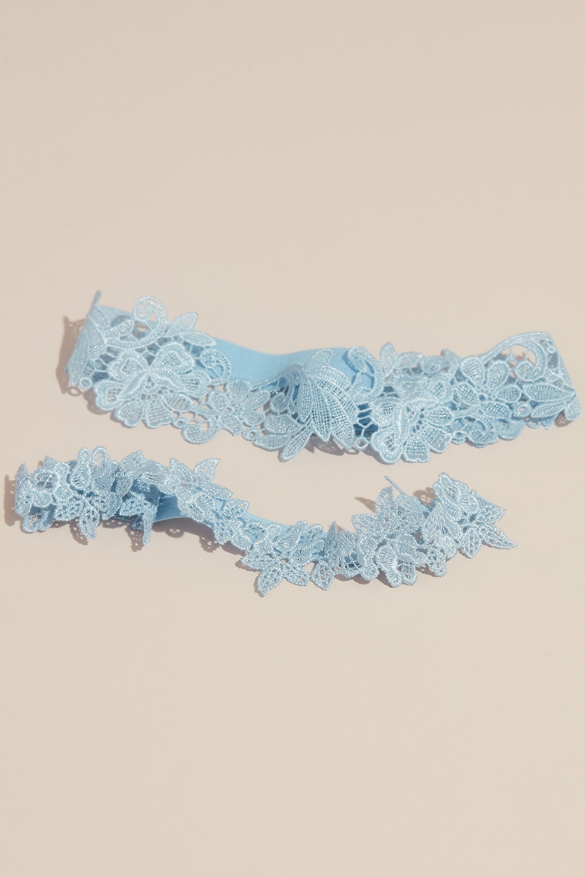 Picture of Something Blue Lace Garter Set