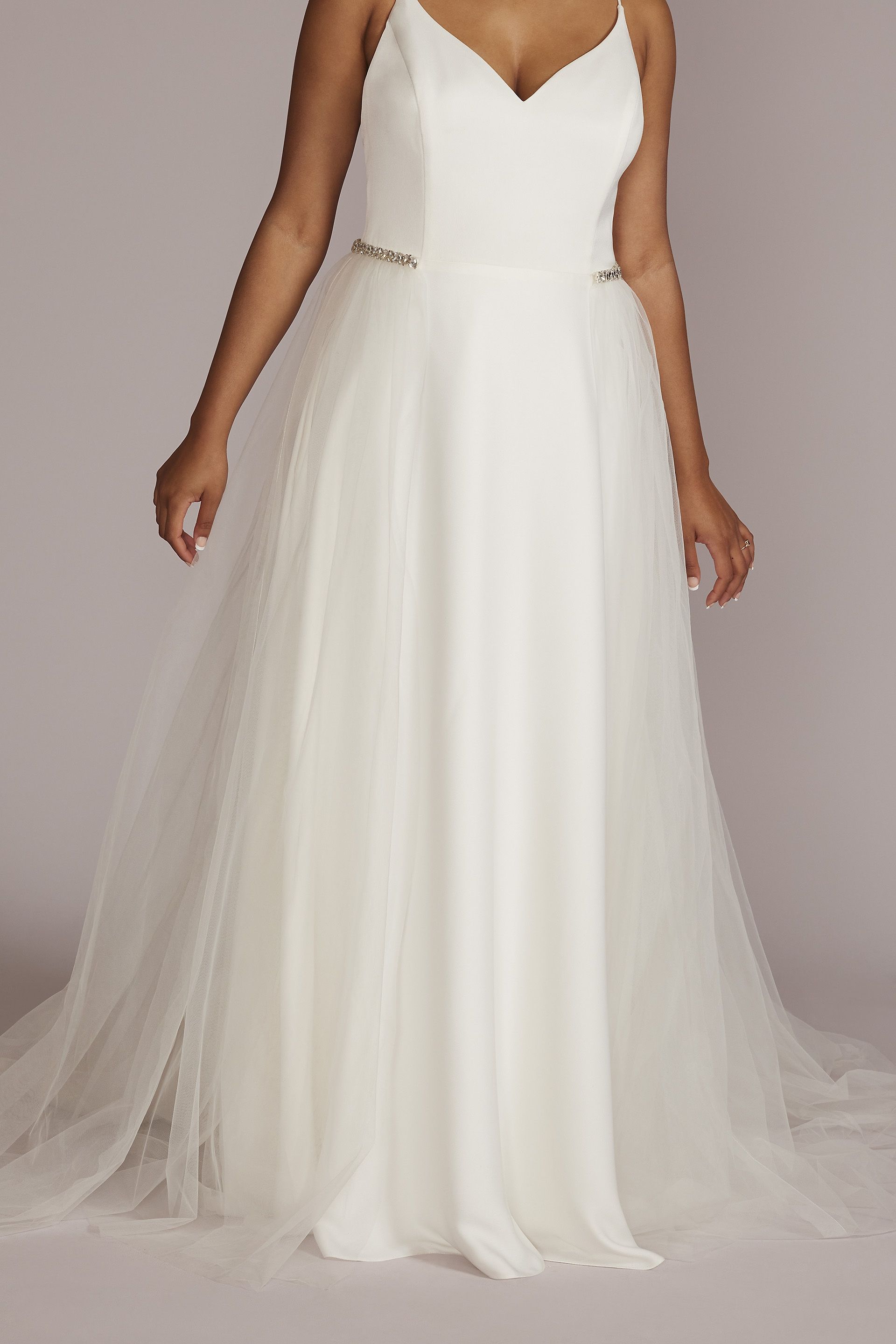 Picture of Embellished Waistband Tulle Overskirt