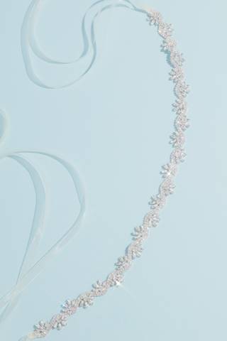 Picture of Scalloped Crystal Sash with Marquise Bursts