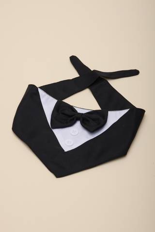 View DB Studio Dog Tuxedo Bandana in all available color and sizes Picture of Dog Tuxedo Bandana