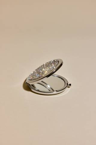 View DB Studio Rhinestone Compact Mirror in all available color and sizes Picture of Rhinestone Compact Mirror