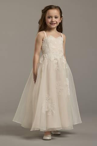 View DB Studio Sweetheart Beaded Organza Flower Girl Dress in all available color and sizes Picture of Sweetheart Beaded Organza Flower Girl Dress