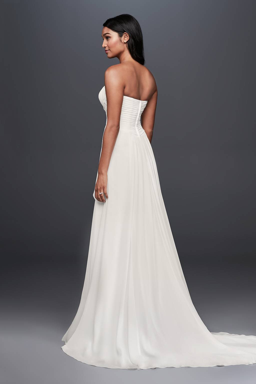 david's bridal pleated dress David's Bridal, WG4029 New Wedding Dress Save 61%