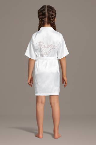 View DB Studio Flower Girl Pearl Robe in all available color and sizes Picture of Flower Girl Pearl Robe