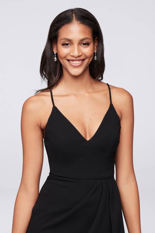 halter midi dress with draped tulip skirt Halter Midi Dress with Draped Tulip Skirt style 6829 mint