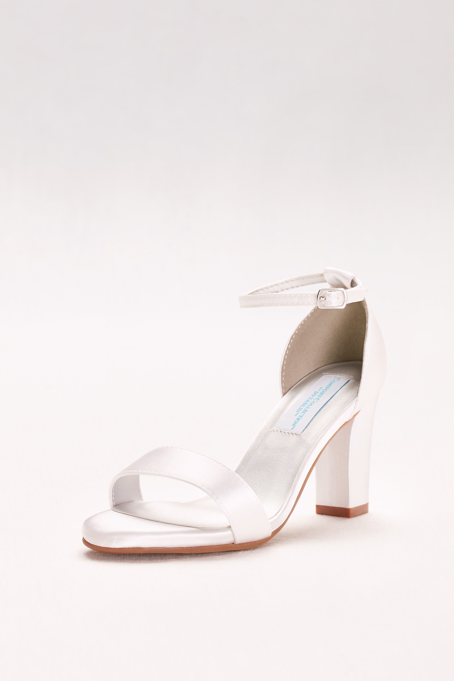 Picture of Dyeable Ankle-Strap Block Heel Sandals
