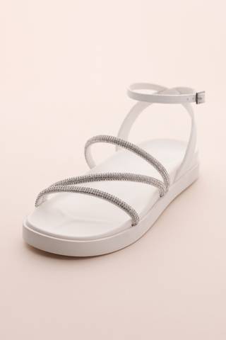 Picture of Strappy Rhinestone Flat Sandals