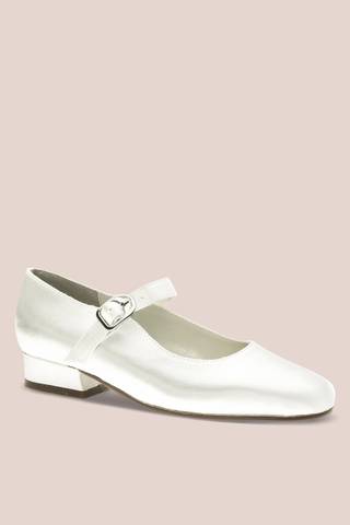 Picture of Girls Dyeable Satin Mary Jane Shoes