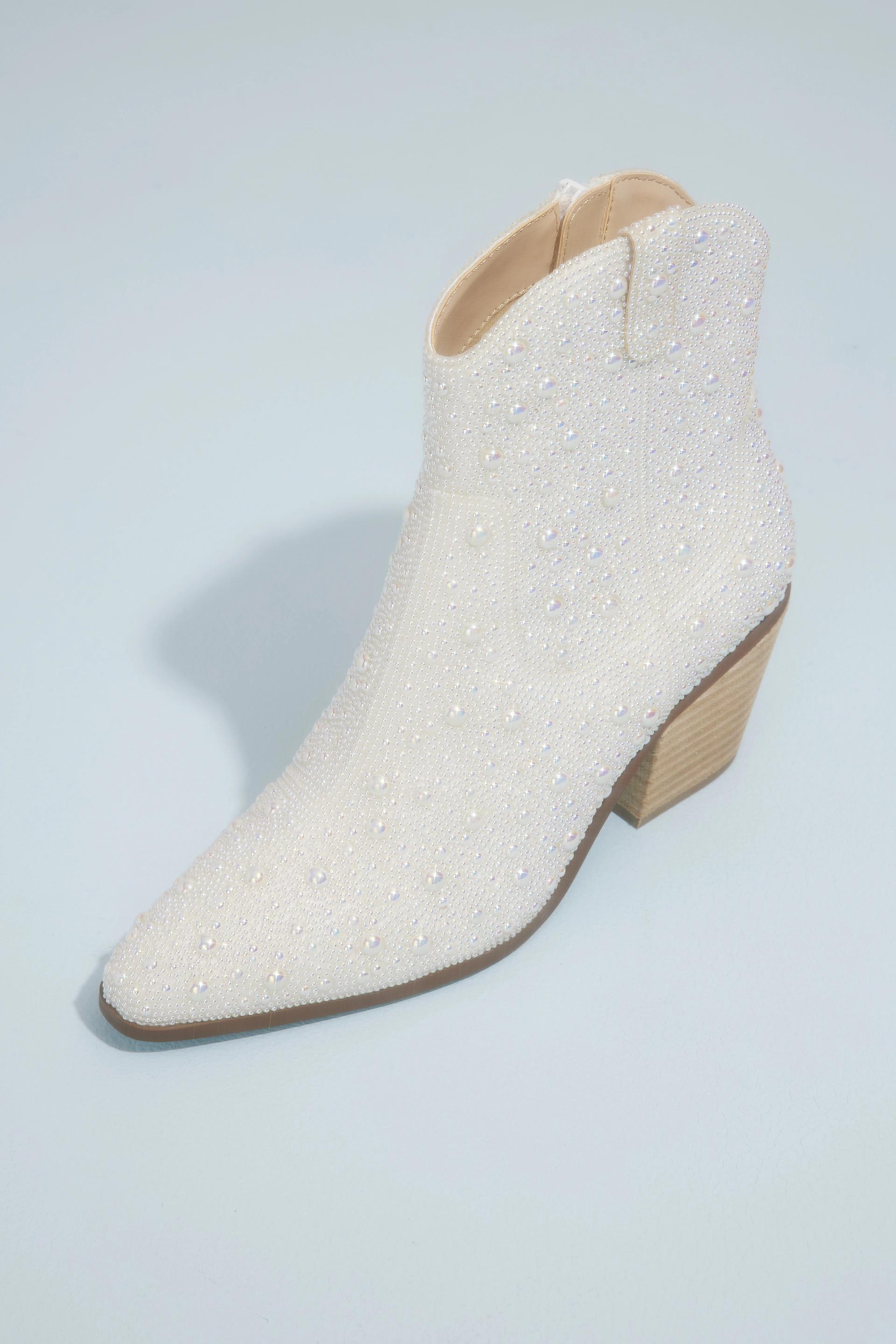 Picture of Pearl Embellished Western Boots