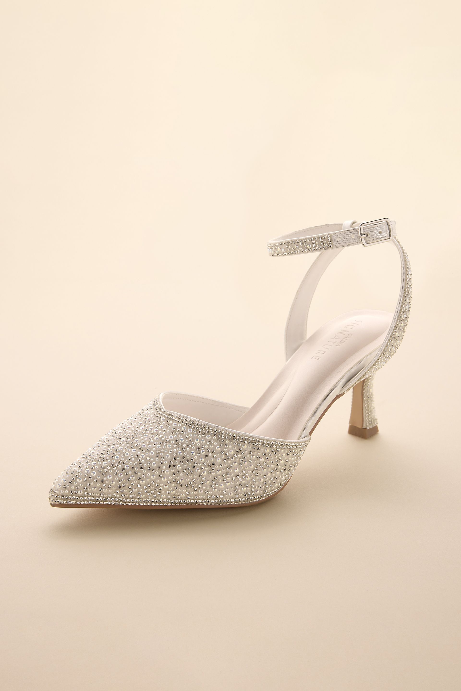 Picture of Pearl and Crystal Pointed Toe Pumps