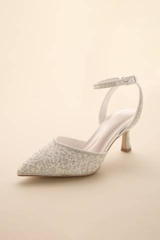 View Galina Signature Pearl and Crystal Pointed Toe Pumps in all available color and sizes Picture of Pearl and Crystal Pointed Toe Pumps