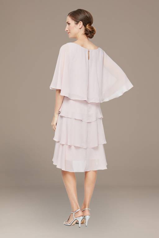 short sleeve cape dress Black Mini Dress - Cape Sleeve Dress - One-Shoulder Mini Dress