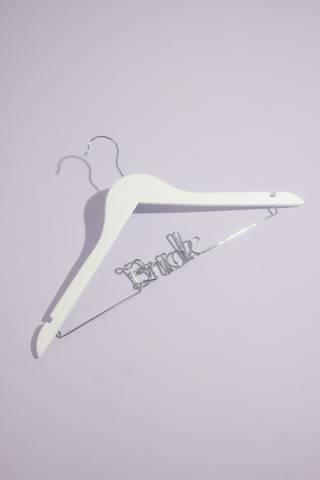 View DB Studio Script Bride Hanger in all available color and sizes Picture of Script Bride Hanger