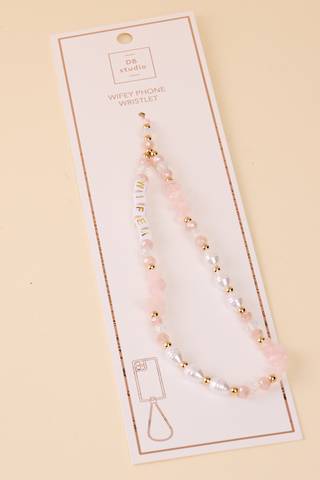 Picture of Beaded Bride Phone Wristlet