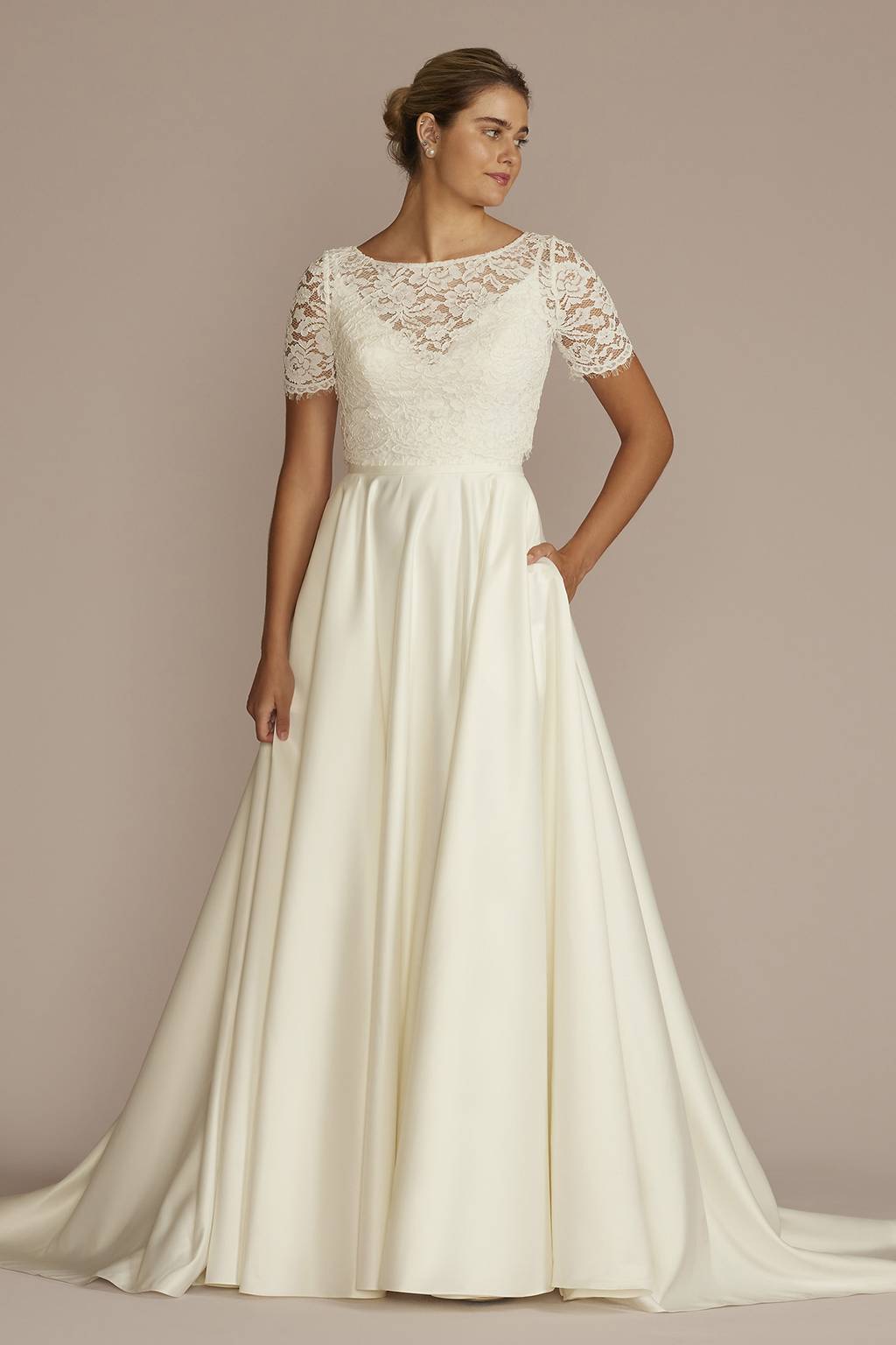 wedding dress topper short sleeve DAISY TOP Camilla Christine