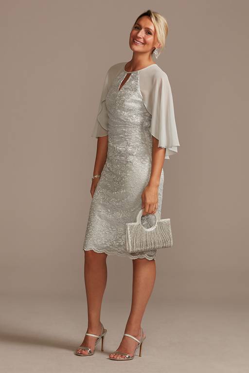 david's bridal knee length dress Tea Length & Knee Length Wedding Dresses