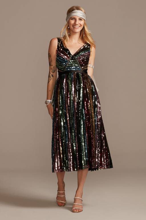 rainbow sequin stripe fit & flare cocktail dress julia jordan julia jordan | Dresses | Nwt Julia Jordan Women Rainbow Sequin Stripe Fit  Flare Cocktail Dress Sz 6 2332