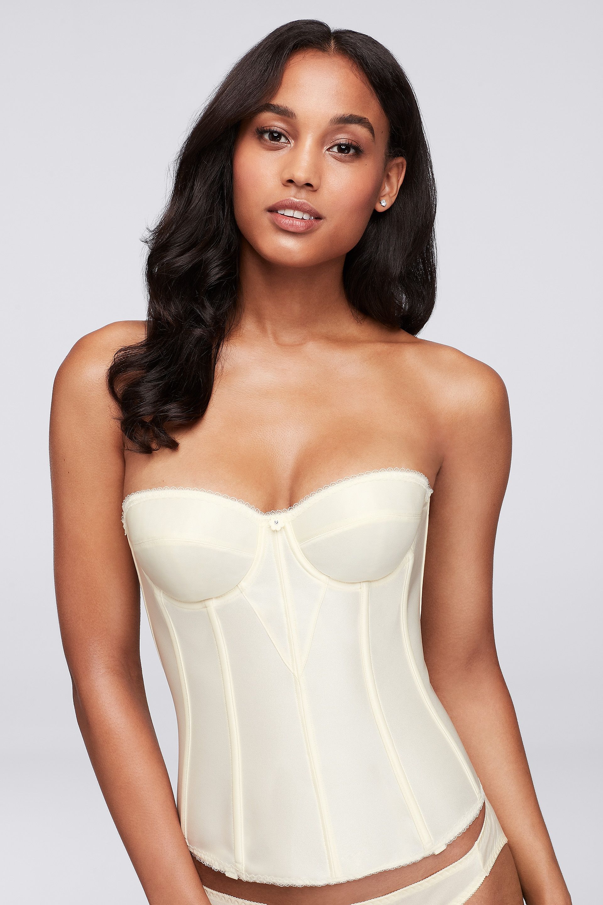 View Dominique Dominique Satin Torsolette in all available color and sizes Picture of Dominique Satin Torsolette