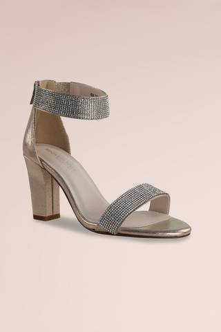 Picture of Block Heel Sandals with Embellished Vamp and Strap