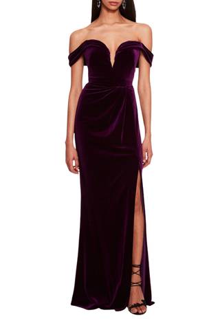 Picture of Velvet Plunging Gown