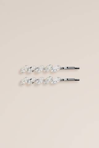 Picture of Linear Marquise Swarovski Crystal Bobby Pin Set