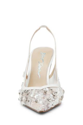 View Betsey Johnson Sequin Beaded Slingback Heels in all available color and sizes Picture of Sequin Beaded Slingback Heels