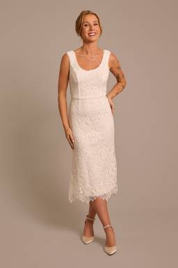 crochet lace overlay midi spaghetti strap dress Crochet Lace Overlay Midi Spaghetti Strap Dress