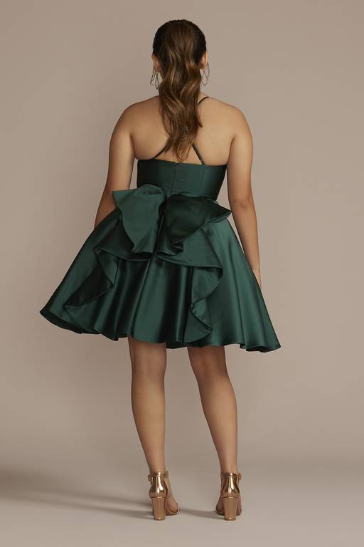 satin dama dresses Mauuwy Women's Satin Homecoming Dresses Black Short Prom Dress for Teens Spaghetti Mini DAMA Dresses for Teens Size 0 at Amazon Women's Clothing store