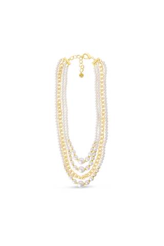 Picture of Martha Stewart Four Strand Pearl Chain Necklace