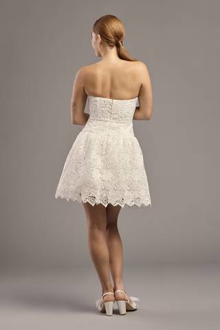 View DB Studio Drop Waist Lace Mini Dress in all available color and sizes Picture of Drop Waist Lace Mini Dress
