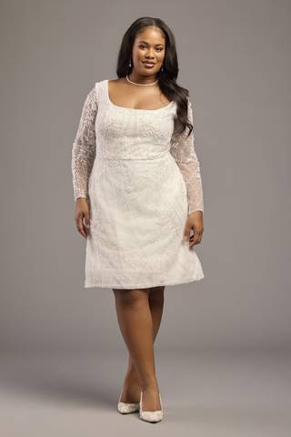 View DB Studio Beaded Long Sleeve Square Neck Mini Dress in all available color and sizes Picture of Beaded Long Sleeve Square Neck Mini Dress