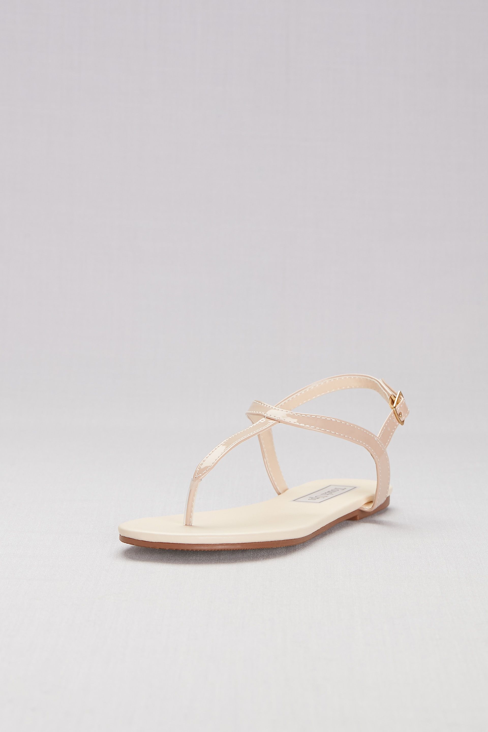 Picture of Simple Patent Thong Sandals