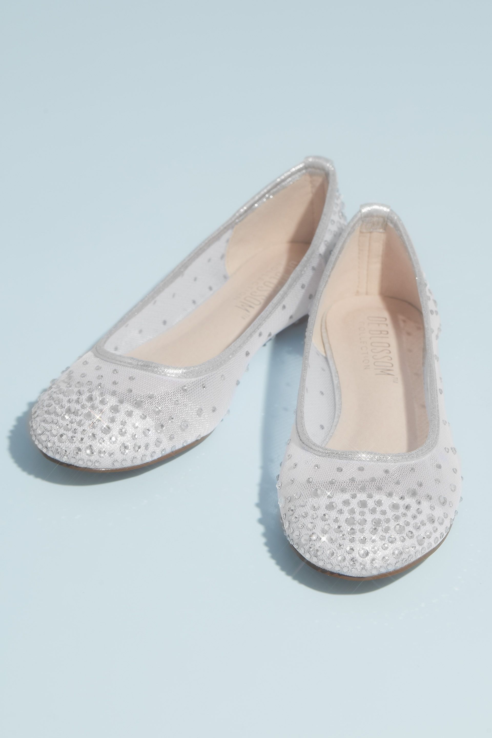 Picture of Illusion Toe Cap Crystal Embellished Ballet Flats