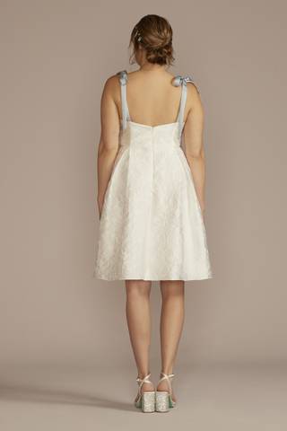 View DB Studio Short Jacquard A-Line Dress with Removable Straps in all available color and sizes Picture of Short Jacquard A-Line Dress with Removable Straps